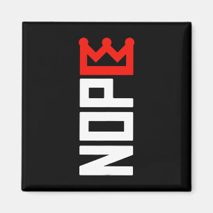 No Kings Protest Sign Vertical  Magnet