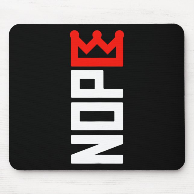No Kings Protest Sign Vertical  Mouse Pad (Front)
