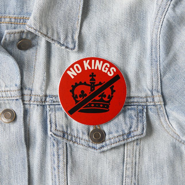 No Kings Protest Symbol 7.5 Cm Round Badge (Creator Uploaded)
