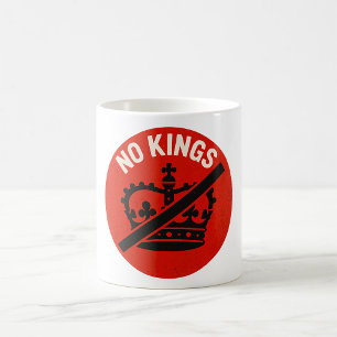 No Kings Protest Symbol Coffee Mug