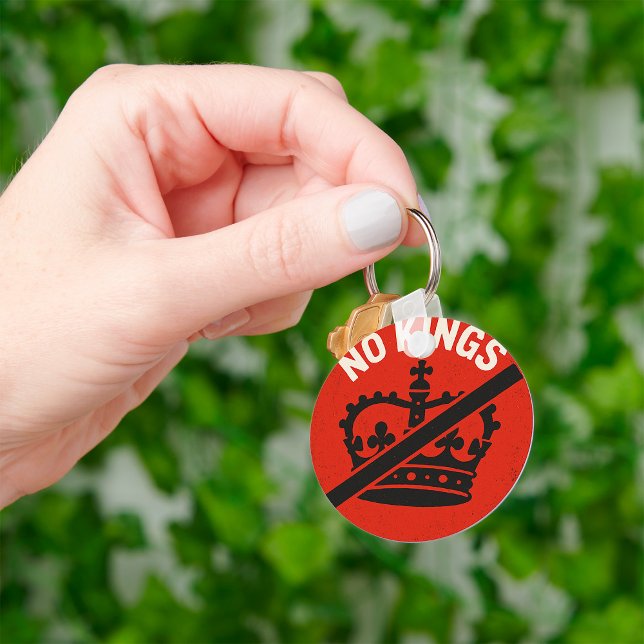 No Kings Protest Symbol Key Ring (Creator Uploaded)