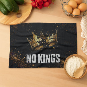 No Kings Protest Tea Towel