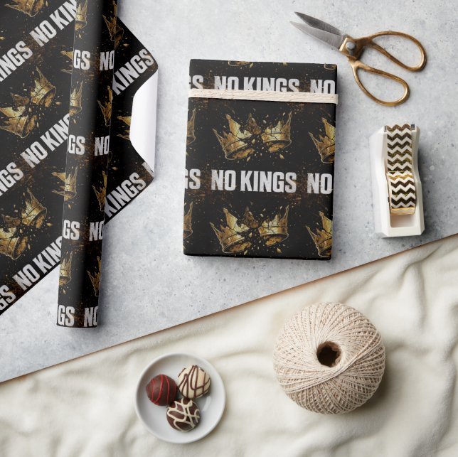 No Kings Protest Wrapping Paper (Crafts)