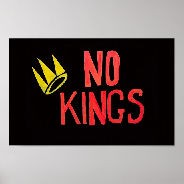 No Kings Proud to be An American Sign (Front)