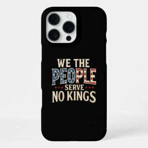 No Kings Retro Patriotic Men Women iPhone 16 Pro Max Case