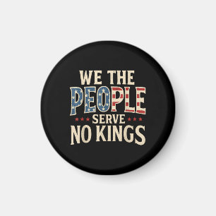 No Kings Retro Patriotic Men Women Magnet