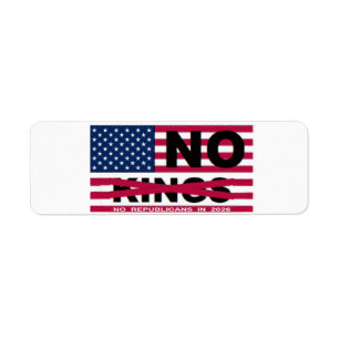 NO KINGS  RETURN ADDRESS LABEL
