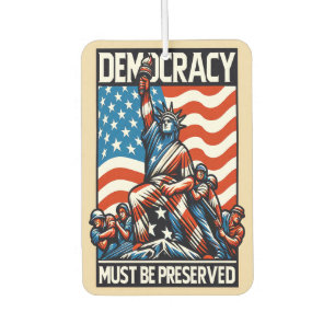 No Kings Save Democracy Car Air Freshener