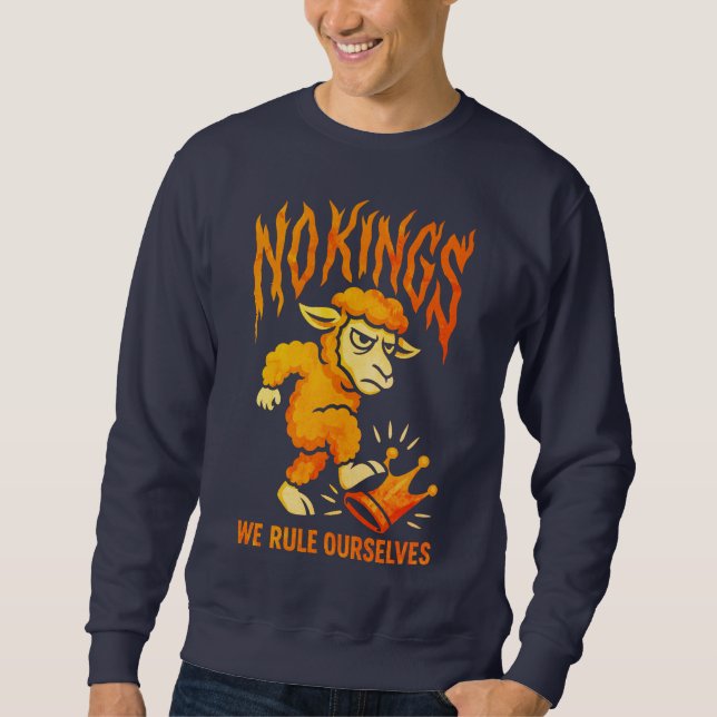 No Kings Sheep Rebellion Sweatshirt (Front)