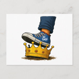 No Kings Shoe On Crown Enclosure Card