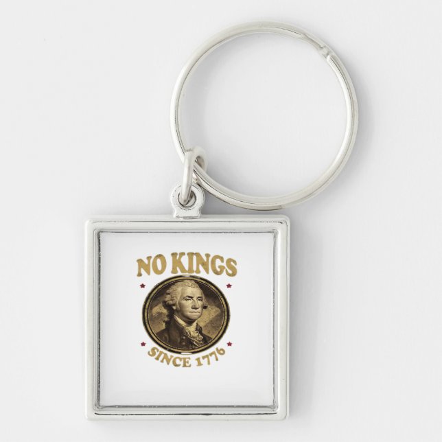 No Kings Since 1776 Classic Key Ring (Front)