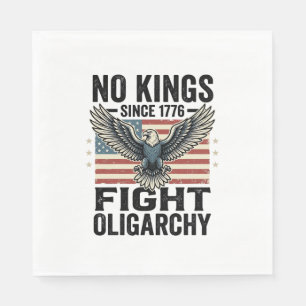 No Kings Since 1776 Patriotic Eagle Vintage Shirt  Napkin