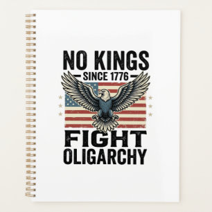 No Kings Since 1776 Patriotic Eagle Vintage Shirt  Planner