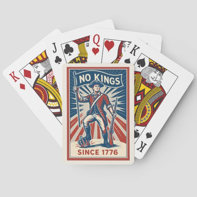 No Kings Since 1776 Playing Cards (Back)