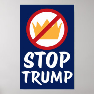 NO KINGS STOP TRUMP Anti-Trump   RYBl   Protest Poster