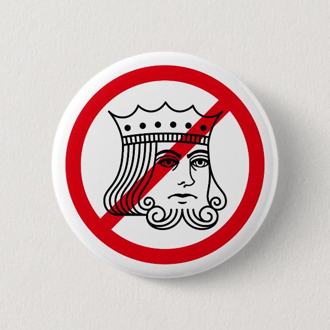 NO KINGS - Trump Protest 6 Cm Round Badge (Front)