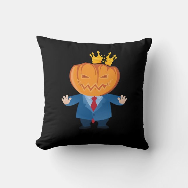 No Kings - Trumpkin Pumpkin Classic Cushion (Front)