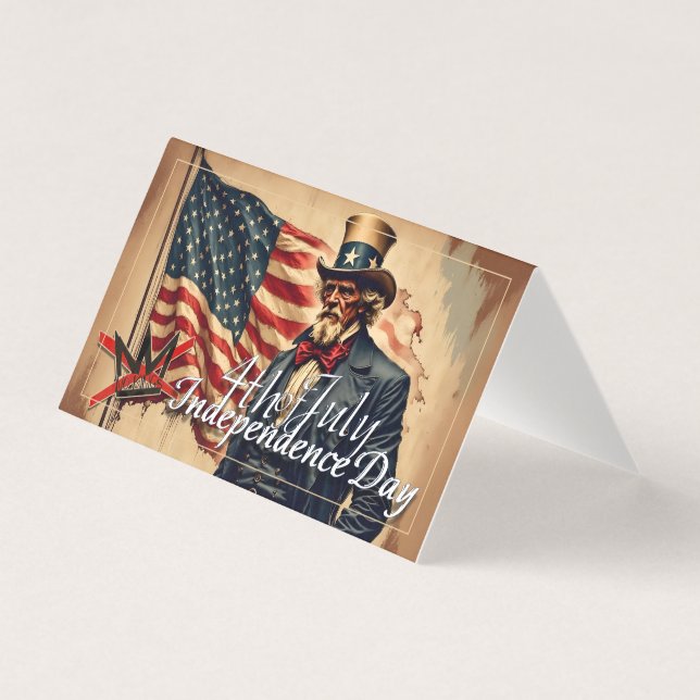 No Kings Uncle Sam Independence Day Art (Front)