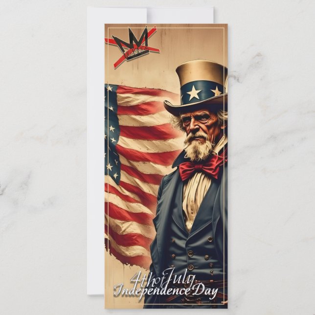 No Kings Uncle Sam Independence Day Art (Front)