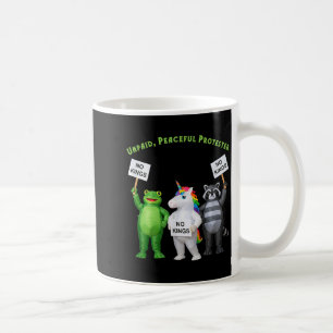 No Kings Unpaid Peaceful Protester Frog And Unicor Coffee Mug