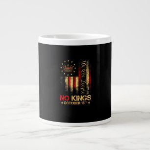 No Kings Vintage America Flag 1776 Large Coffee Mug