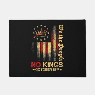 No Kings Vintage America Flag 1776 October 18 Doormat
