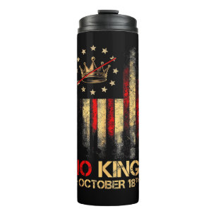 No Kings Vintage America Flag 1776 October 18 Thermal Tumbler