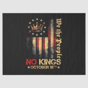 No Kings Vintage America Flag 1776 October 18 Tissue Paper