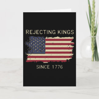 No Kings Vintage Patriotic Freedom Liberty Usa Lib Card