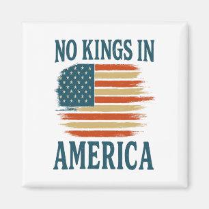 No Kings Vintage Patriotic Freedom Liberty Usa Lib Magnet