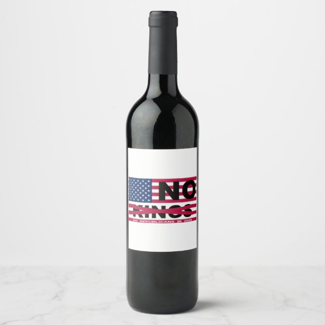 NO KINGS WINE LABEL (Front)