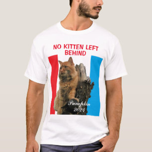 No Kitten Left Behind Pumpkin for President T-Shirt