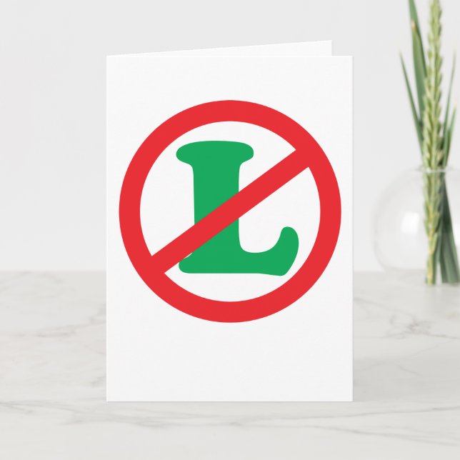 No L Holiday Card (Front)