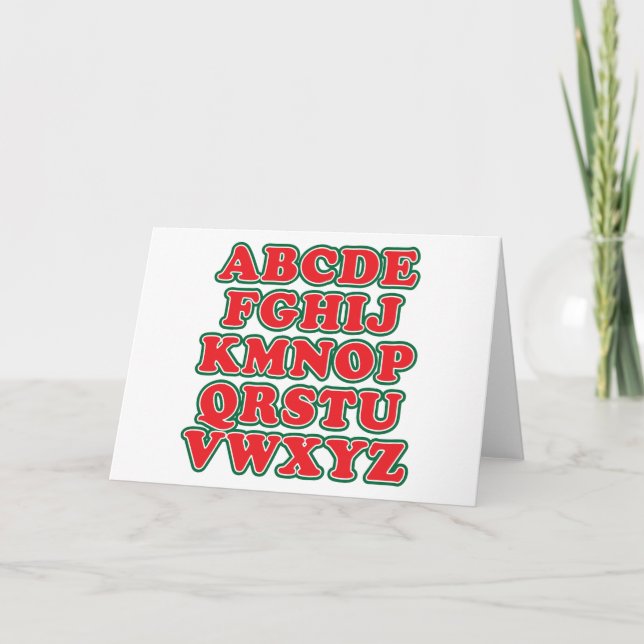 No L Holiday Card (Front)