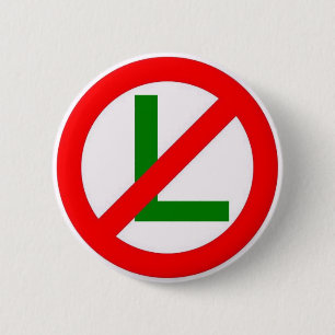 "No L" (Noel) 6 Cm Round Badge