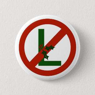 No - L Noel Christmas Button