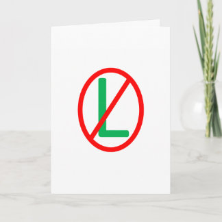 No L (Noel) Christmas Card