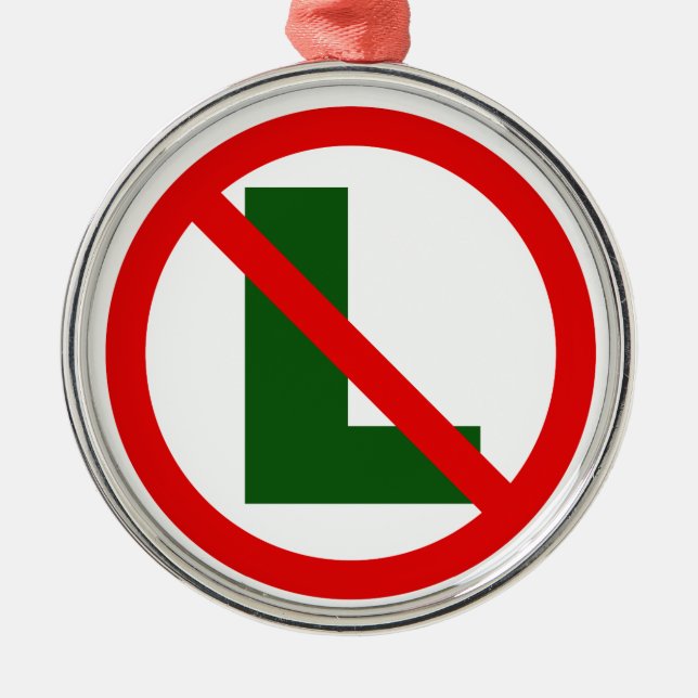 No L Ornament (Front)