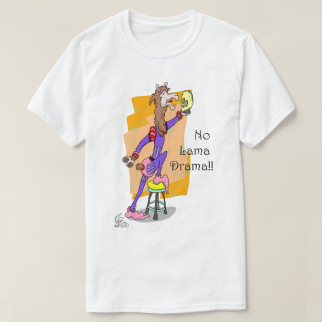No lama drama T-shirt (Design Front)