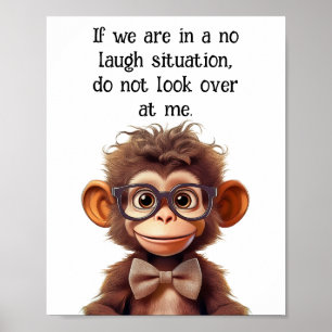No laugh situation ha ha poster