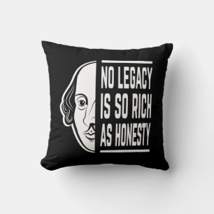 No Legacy Is So Rich Shakespeare Quote Thespian Cushion