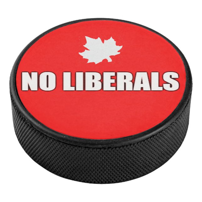 NO LIBERALS HOCKEY PUCK (3/4)