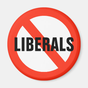 NO LIBERALS Magnet