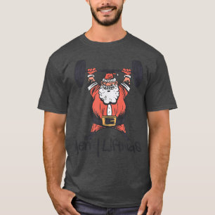 No Lift No Gift Ugly Christmas Sweater Gym Santa T