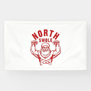 No Lifts No Gifts North Swole Washed Gym Christmas Banner