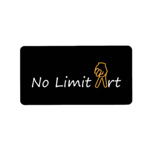 NO LIMIT ART & sign PEACE - FREEDOM - LIBERTY Label