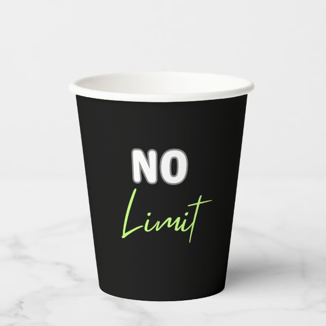 No Limit Paper Cups (Front)
