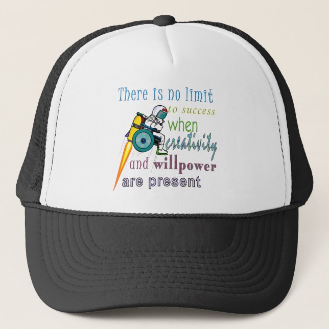 No Limit To Success Trucker Hat (Front)
