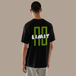 "No Limit" Typography Streetwear T-Shirt