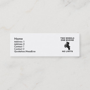 No Limits - Dirt Bike Motocross Profile Card